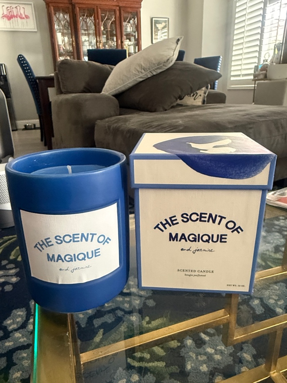 Anthropologie Blue 'The Scent of Magique' Scented Candle